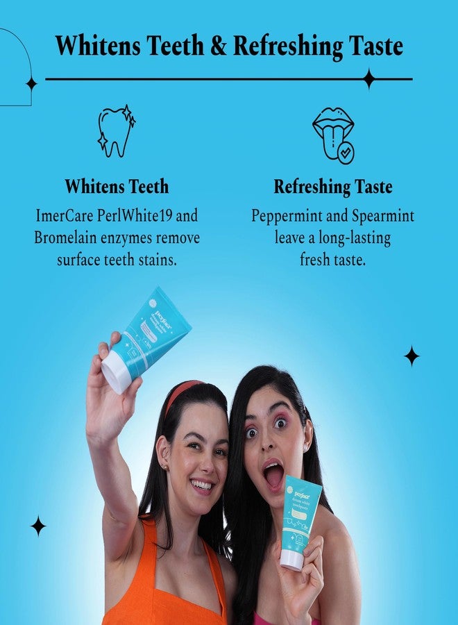 بيرفورا مجموعة بيرفورا لتبييض الأسنان | معجون أسنان دريم وايت 150 غرام وشرائط تبييض الأسنان - 14 استخدامًا | تركيبة آمنة على مينا الأسنان وخالية من الحساسية لتبييض الأسنان وإزالة البقع | عبوة من قطعتين - Image 4